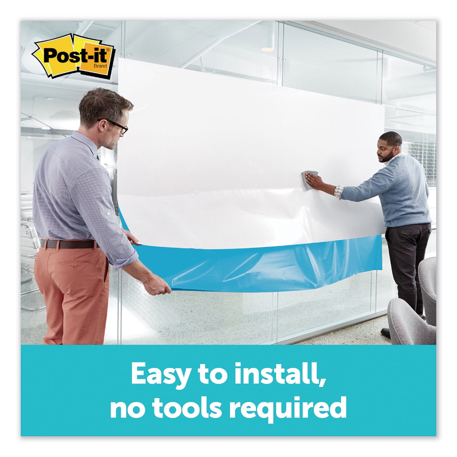 3m/commercial Tape Div. Dry Erase Surface With Adhesive Backing, 72" X 48", White
