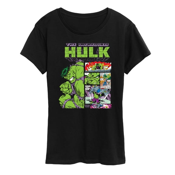 Marvel - Hulk Panel Portrait - Women's Short Sleeve Graphic T-Shirt