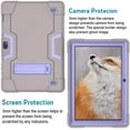 thumbnail image 3 of Mignova for Vankyo Matrixpad z4/Z4 Pro Case,Shockproof Dropproof Hybrid Rugged Armor Build in Kickstand Full Body Protective Case for Vankyo Matrixpad z4/Z4 Pro 10 Inch Tablet (Gray/Purple), 3 of 7