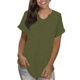 thumbnail image 1 of Playera Casual de Manga Corta Gibobby para Mujer con Volantes Sexy Verano, 1 of 4