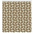 thumbnail image 3 of Ambesonne Animal Shower Curtain, Cartoon Walrus Illustration, 69"Wx70"L, Caramel and Eggshell, 3 of 3
