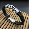 thumbnail image 5 of Mother And Son Forever Linked Together Braided Leather Bracelet, 5 of 5