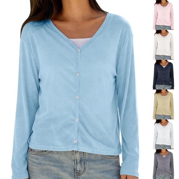 BXSRUTA Women's Breathable Sports Hiking Sunscreen Shirt Long Sleeve V Neck Quick Dry Top for Running Fitness