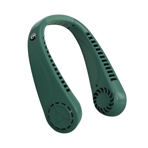 Ventilador de cuello colgante Pantalla digital sin aspas para verano al aire libre (verde) Ehuebsd Para estrenar