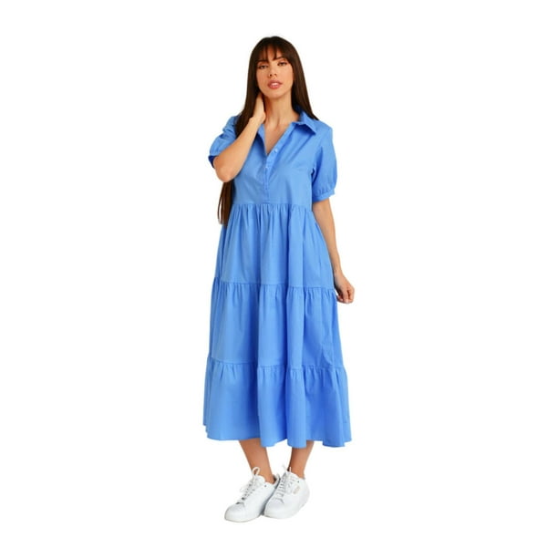 Vestido casual Roman Fashion /Juvenil 595 (Azul claro) azul G