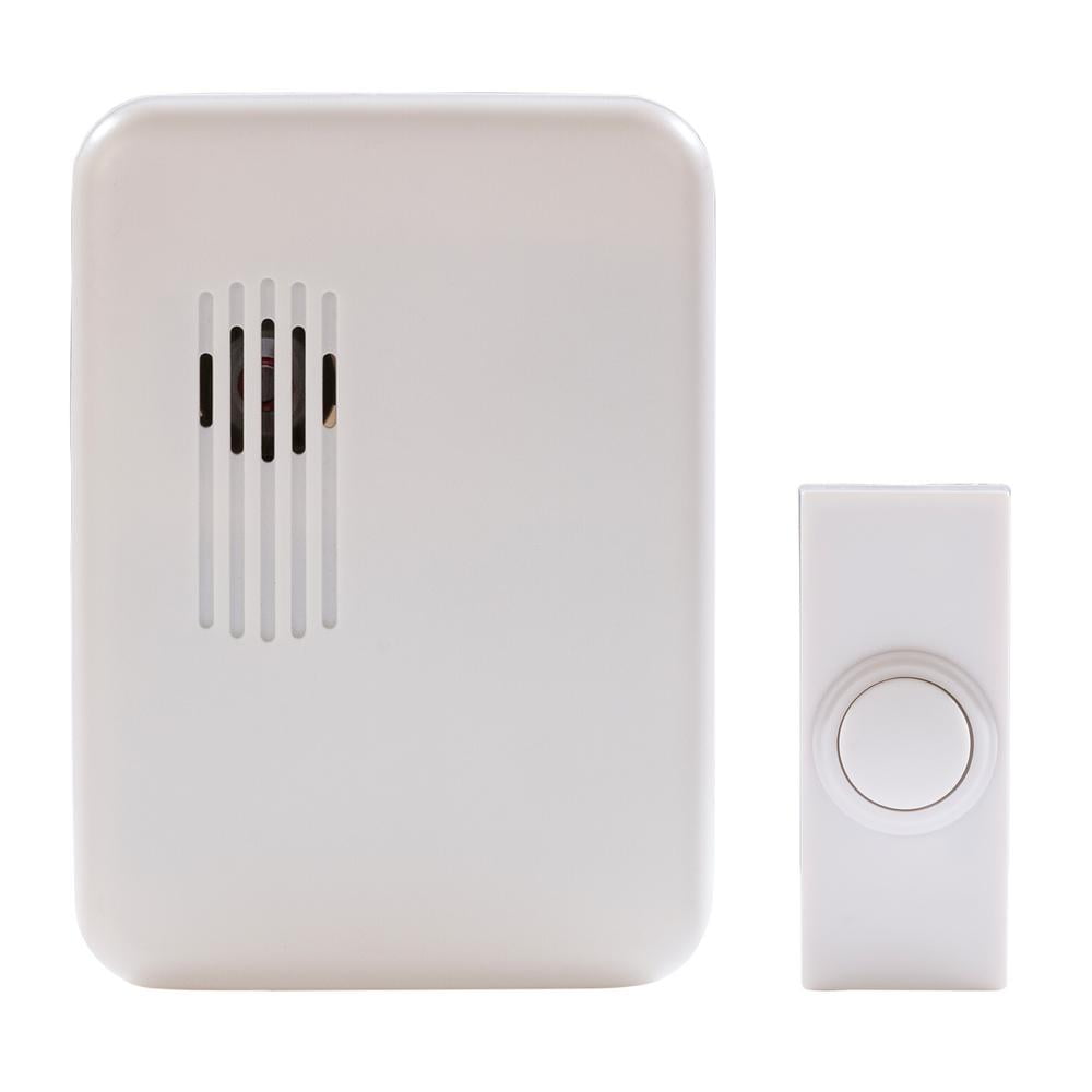 Hampton Bay Wireless PlugIn Door Bell Kit with 1Push Button in White