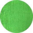 thumbnail image 1 of Ahgly Company Indoor Round Oriental Green Industrial Area Rugs, 4' Round, 1 of 4