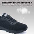 thumbnail image 2 of AOV Mens Running Shoes Casual Tennis Athletic Gym Fashion Lightweight Sneakers Black US 7.5, 2 of 6