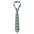 thumbnail image 1 of Fotbe Flamingo Corbata Clásica para Hombre con Estampado – Corbata de Seda Jacquard Tejida, para Negocios, Bodas y Eventos Formales, 1 of 7