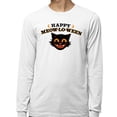 thumbnail image 2 of Happy Meow-lo-ween Long Sleeve Shirt Unisex 2X-Large White, 2 of 5
