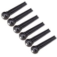 thumbnail image 4 of 6-String Guitar Nut & Saddle + Bridge Pin Set for Acoustic Guitars Accessories Black, 4 of 7