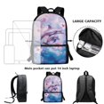 thumbnail image 4 of Jeiento Dolphin Backpack for School Girls 4th/5th/6th Grade Kids Bookbag and Lunch Box Set Pink Flowers Elementary School Bag Lunch Bag Pencil Case Kindergarten Back Packs Satchel, 4 of 7