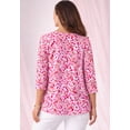 thumbnail image 3 of Jessica London Women's Plus Size Stretch Cotton Scoop Neck Tee, 3 of 6