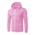 thumbnail image 4 of Mens Zip Up Hoodie Oversized Zipper Hooded Sweatshirt Trendy Casual Jackets Lightweight Long Sleeve Sweatshirt Athletic Jacket With Pocket L, 4 of 5