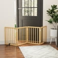 thumbnail image 7 of Algherohein Dog Gate for Inside,Bamboo Freestanding Pet Gate for Doorways,Indoor, 24" Natural, 7 of 7