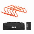 thumbnail image 1 of Paquete de 5 unidades de entrenamiento de velocidad Agility Hurdles GHB de 20 cm con bolsa de transporte, 1 of 9
