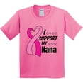 thumbnail image 3 of Inktastic Breast Cancer Awareness I Support My Nana with Pink Ribbon Youth T-Shirt, 3 of 5