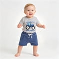thumbnail image 4 of Baby Toddler Boy Clothes Summer Outfits 6 12 18 24 Months 2T 3T 4T Short Sleeve Tractor Print T-Shirt + Shorts Set, 4 of 5