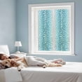 Art Sky Blue Window Privacy Film, Vintage White Polka Dots Blue Ombre ...