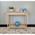 thumbnail image 3 of Solid Bamboo 2-Tier Console Table with Drawer Natural, 3 of 5