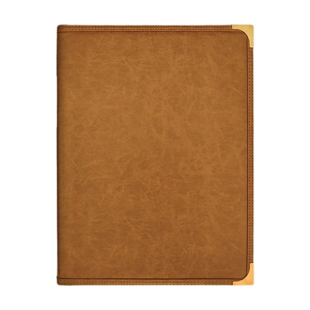 Carpeta de menús de 9,6 x 12,6 pulgadas, soporte para menús para bar, fiesta, restaurante, cafetería Marrón