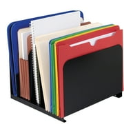MMF, 5-Compartment Vertical Organizers, 1 Each, Black