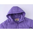thumbnail image 6 of Atogsazn Toddler Boys Girls Winter Clothes Puffer Zip Up Long Sleeve Hooded Jackets Solid Color Jacket Purple 9-10 Years on Clearance, 6 of 9