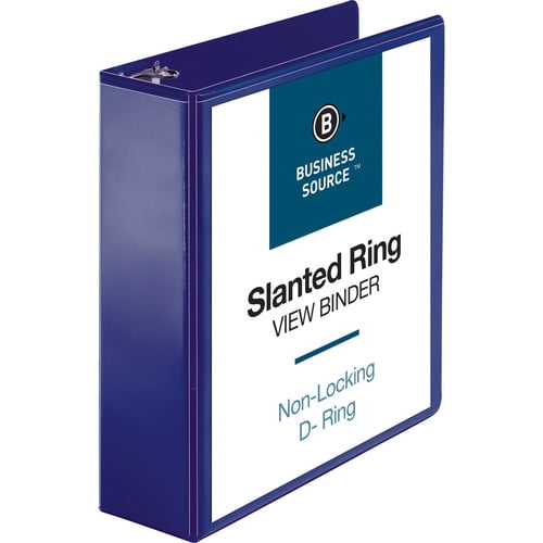 Business Source D-Ring View Binder - 1 Business Source D-Ring View Binder - 1