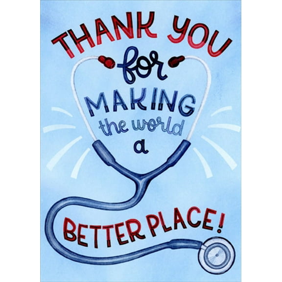 RSVP Better Place Stethoscope Doctor's Day Card