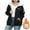Warm Jackets-Black, variant on Gamivast Women Sherpa Lined Jackets Plus Size Winter Letter Graphic Hooded Zip up Warm Coats with Pockets Trendy Long Sleeve Loose Casual Jacket Fashion Outerwear