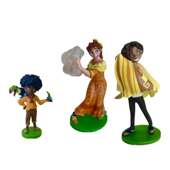 Encanto Pepa Antonio Camilo 3pc Cake Topper PVC Set Figure Figurine Pvc New 4”