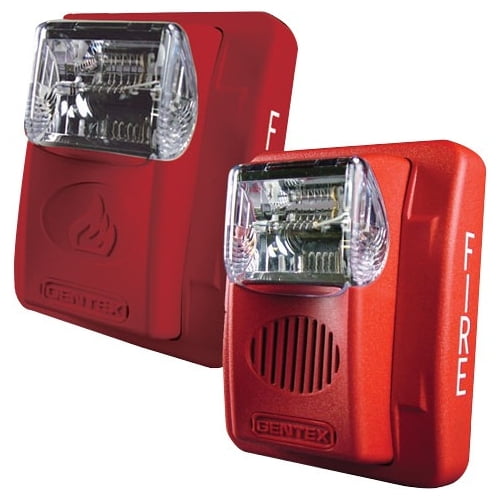 Gentex Fire Evacuation Strobe & Horn, 12VDC Selectable Candela Low