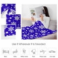 thumbnail image 4 of Winter Snowflakes Throw Flannel Blanket 50x80In Christmas Abstract Art Star Purple Super Soft Cozy Bed Blanket, Lightweight Plush Fuzzy Bed Throw for Bedroom Sofa Couch Living Room, 4 of 4
