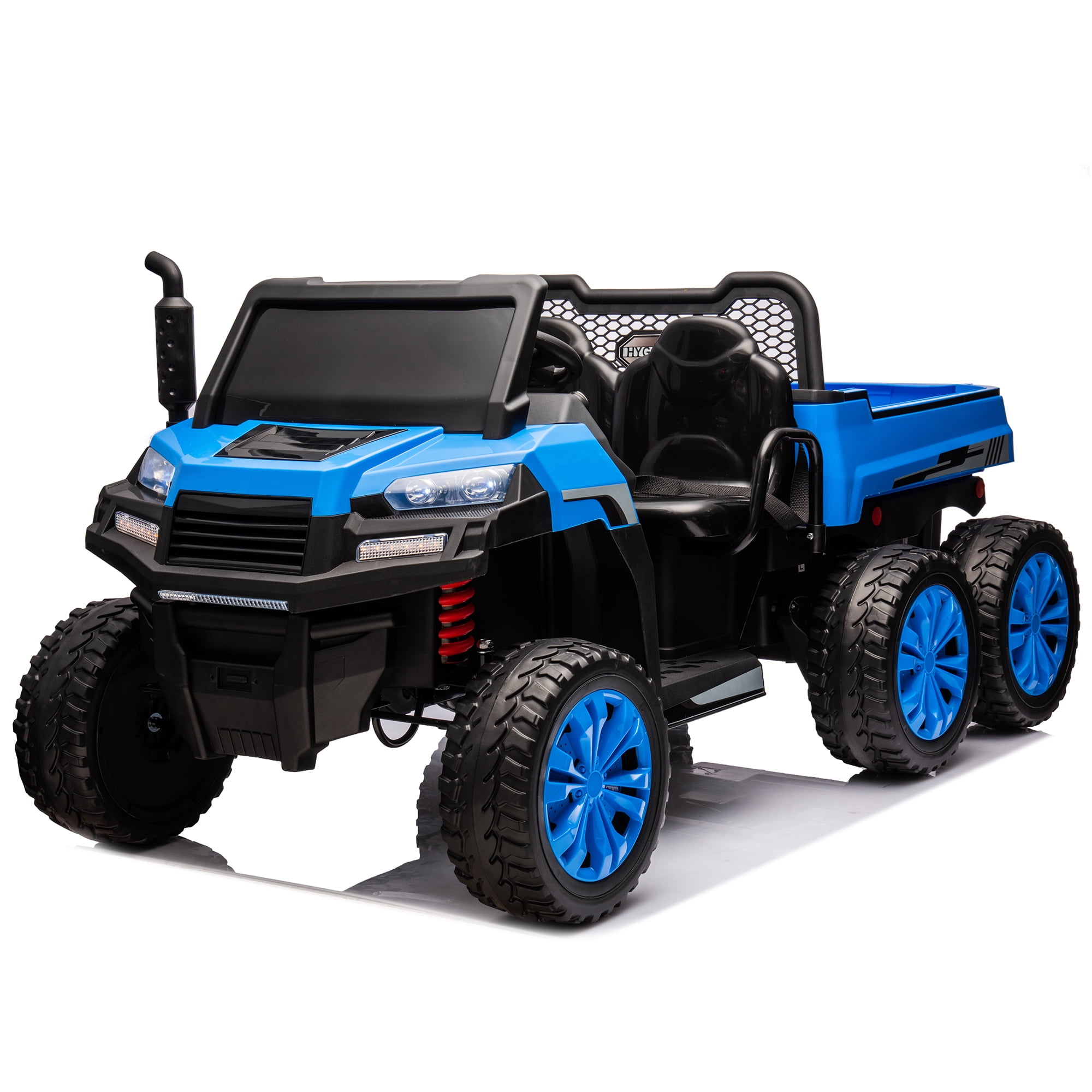 CIPACHO 24 V 2-Seater UTV Kids Ride On Truck with Dump Bed, Electric Kids Car 4WD with 6 Wheels, Foam Tires, Suitable for Off-Roading, Remote Control, Blue CIPACHO 24 V 2-Seater UTV Kids Ride On Truck with Dump Bed, Electric Kids Car 4WD with 6 Wheels, Foam Tires, Suitable for Off-Roading, Remote Control, Blue