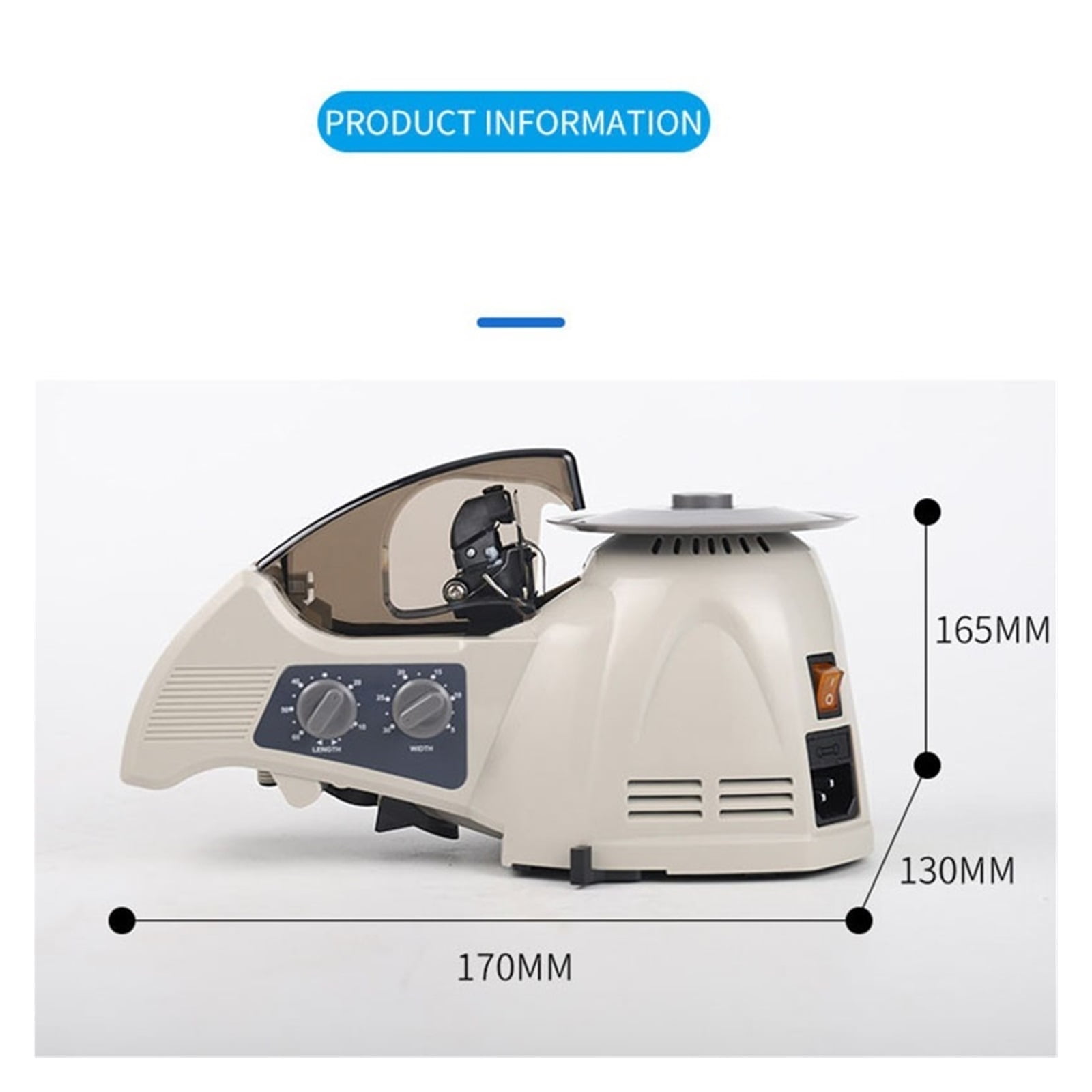 Automatic Tape Cutting Machine, Paper Dispenser Adhesive Cutter Packaging Machine, Tapes Slitting Machine 60mm Width Tools ,High Efficiency