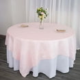 thumbnail image 5 of Efavormart 90"X90"  Blush | Rose Gold Accordion Crinkle Taffeta Table Overlay - Perfect for Wedding Ceremonies, Party, Event, Banquet, and Decoration - Excellence of Class and Vibrancy - Imperial Lu, 5 of 11