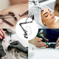 thumbnail image 3 of Overhead Phone Mount with Ring Light, Stable 3 Color Temperatures Portable Space Saving LED Desk Ring Light with Clamp  for Manicure, 3 of 7