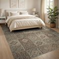 thumbnail image 3 of ODIKA 8'x10' Ultra-Soft Area Rug, Front Door Scattered Dot Geometric Transitional Paneled Bedside None Washable, Bare feet friendly, Silk-Touch for Bedroom, Under Sectional, 3 of 7