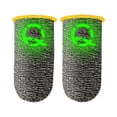 thumbnail image 3 of Workhe 2pcs Gaming Sleeves Luminous Touch Screen Sleeves Nylon Non-slip Game Controller Gloves, Silver Fiber, Yellow Edge, 3 of 9