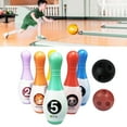 thumbnail image 4 of Kids Bowling Set, Bowling Pins Ball Game Kit Lightweight Improve Coordination  for Indoor Activity, 4 of 7