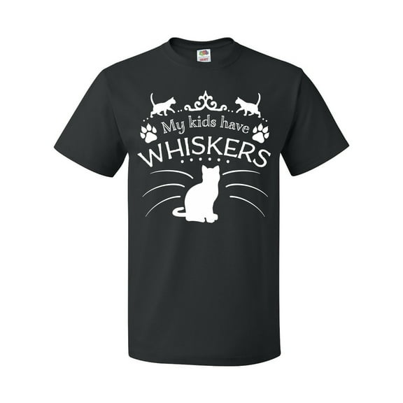 Inktastic My Kids Have Whiskers- Cat Family Pets T-Shirt