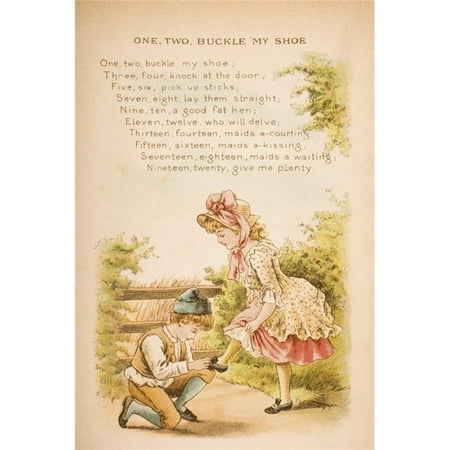 Posterazzi Dpi1859265large Nursery Rhyme Illustration Of One Two