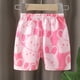 thumbnail image 3 of Odeerbi 1-7 Años Niños Niñas Pantalones Cortos de Verano de Algodón Estampado de Conejo Pantalones Cortos de Playa Color Sólido Pantalones Cortos Deportivos Casual, 3 of 3