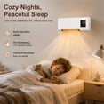 thumbnail image 6 of 2 in 1 Wall Mounted Air Conditioner Fan, Portable Cooling & Heating Mini AC Unit, Quiet Smart Heater Combo with Remote Control & Timing for Home Living Room, 6 of 8