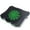 Black/Green, variant on Enhance Cryogen 5 Laptop Cooling Pad (Green) - Upto 17" Screen Size Notebook Support - 1 Fan(s) - 800 rpm - 471.3 gal/min - Metal Mesh - Green