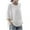 White womens tops summer, variant on USSUMA Womens Blouses and Tops Dressy Women's Plus Size Linen Blouse 3/4 Sleeve Shirt Loose Fit Solid Color Casual Tops Tees T-Shirts Blouses