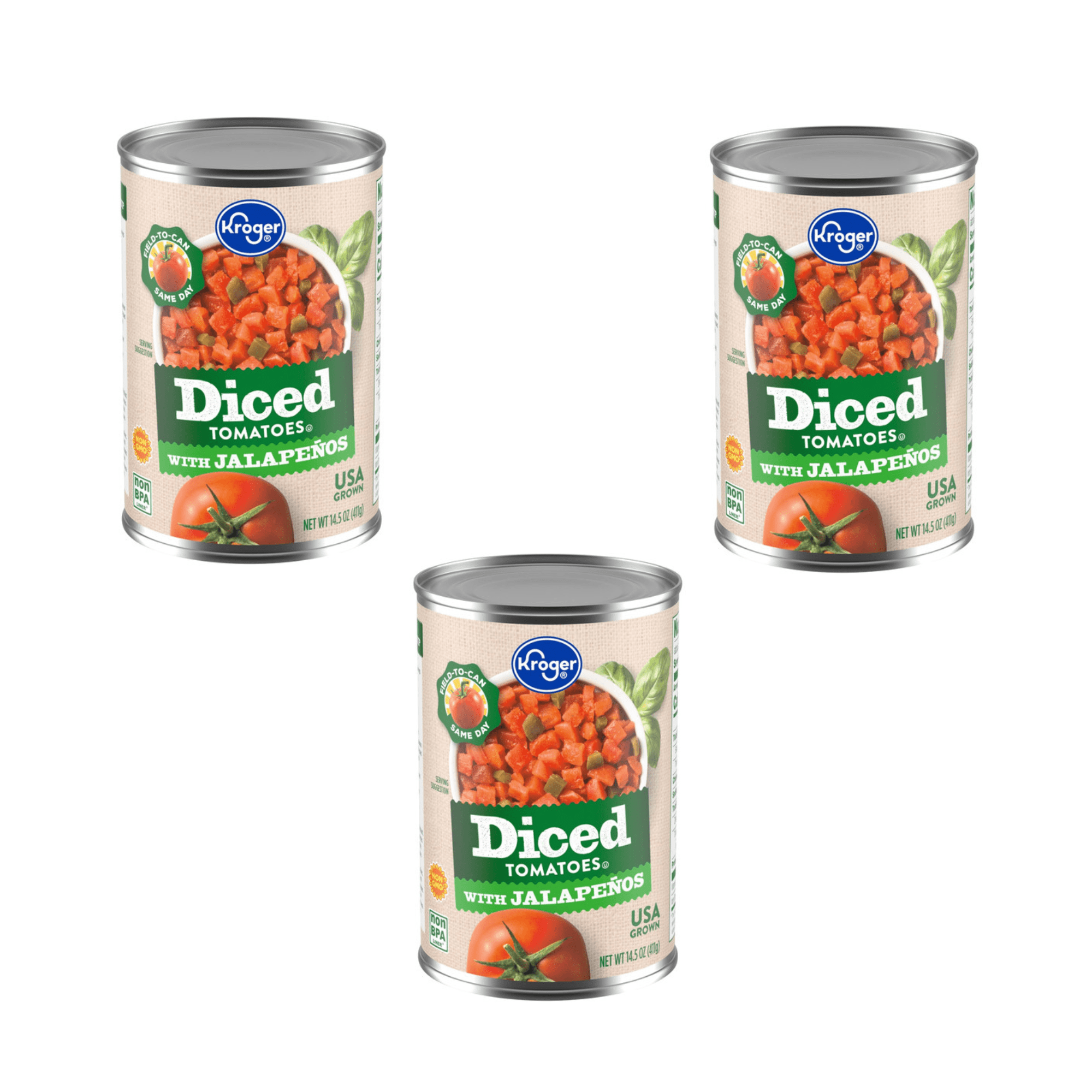 RO-TEL Organic Diced Tomatoes & Green Chilies, 10 oz Can, 8pk