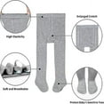thumbnail image 2 of Baby Girls Tights, 3 Pack Infant Knit Cotton Pantyhose Leggings Stockings for Newborn Toddler Girls 0-24 Months, 2 of 5