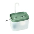 thumbnail image 2 of Automatic Circulating Water Bird Shower Bath Box with Filter Screen, Transparent Observation Window, Shallow Safe Tub for Small Birds and Parrots, Green and White, 2 of 6