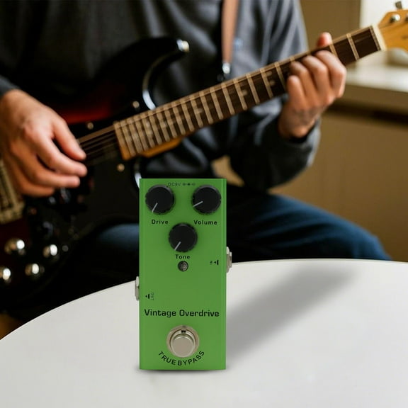 Multi-Effects Guitar Pedal - Distortion/Overdrive/Delay, Metal Chassis, Portable, for Guitarists